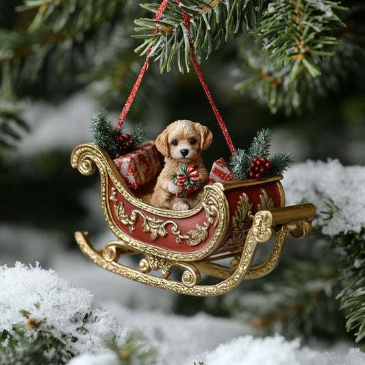 Pup Delivery WJ2511034CL Christmas Ornament