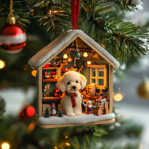 Puppy Fun House WJ2611041CL Christmas Ornament