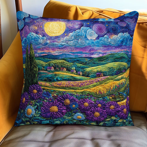 Purple Garden WJ1001067CL Quilt Pillow Case