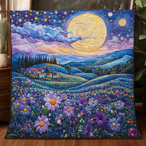 Purple Petal Valley WJ1001014CL Quilt