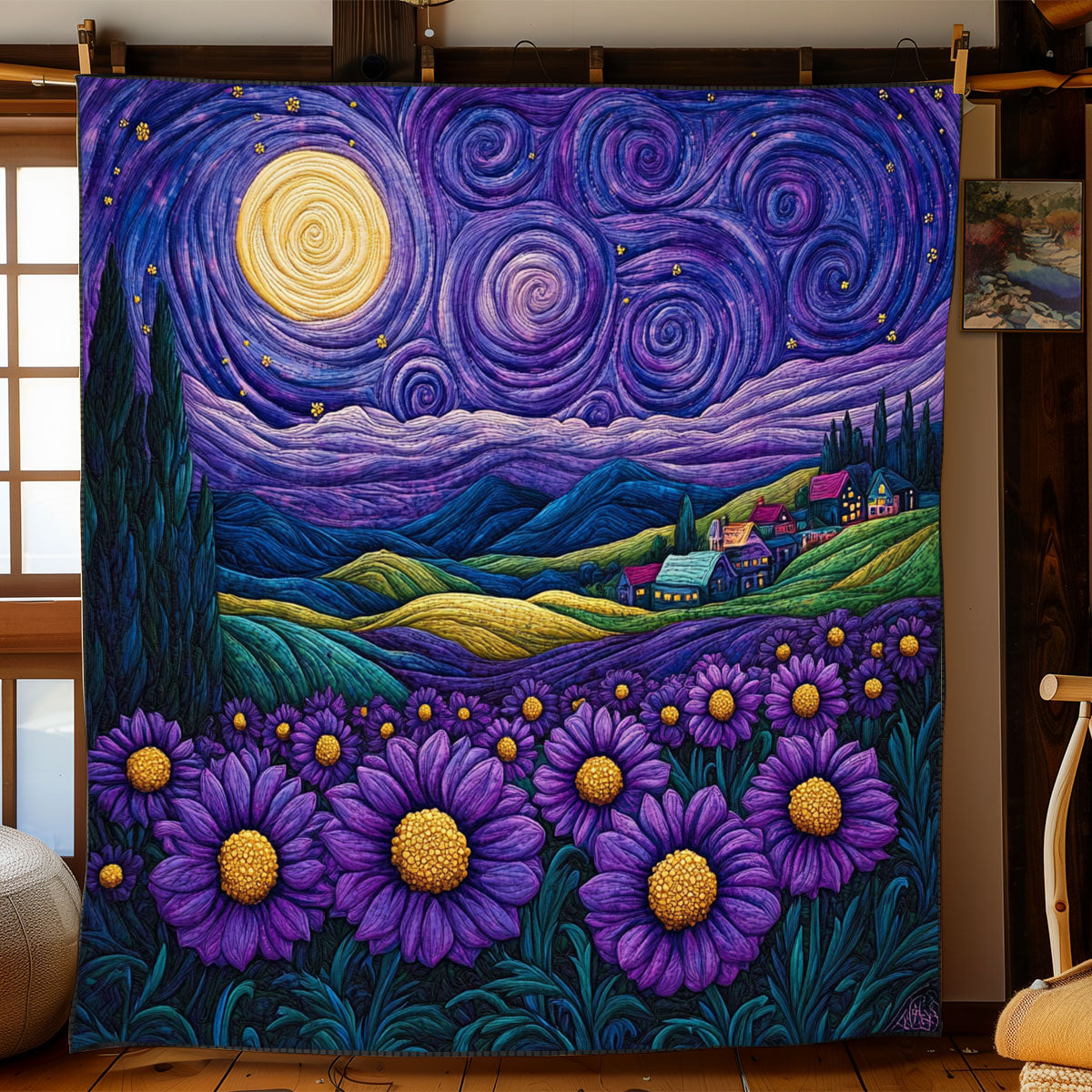 Purple Sky WJ08040171001015CL Quilt