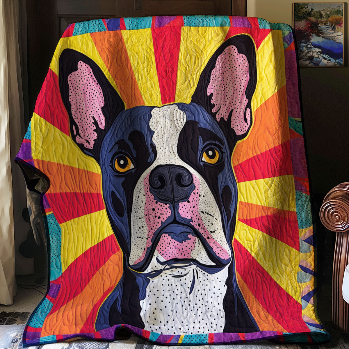 Rainbow Bulldog Groove WJ0901023CL Quilt