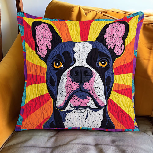 Rainbow Bulldog Groove WJ0901088CL Quilt Pillow Case