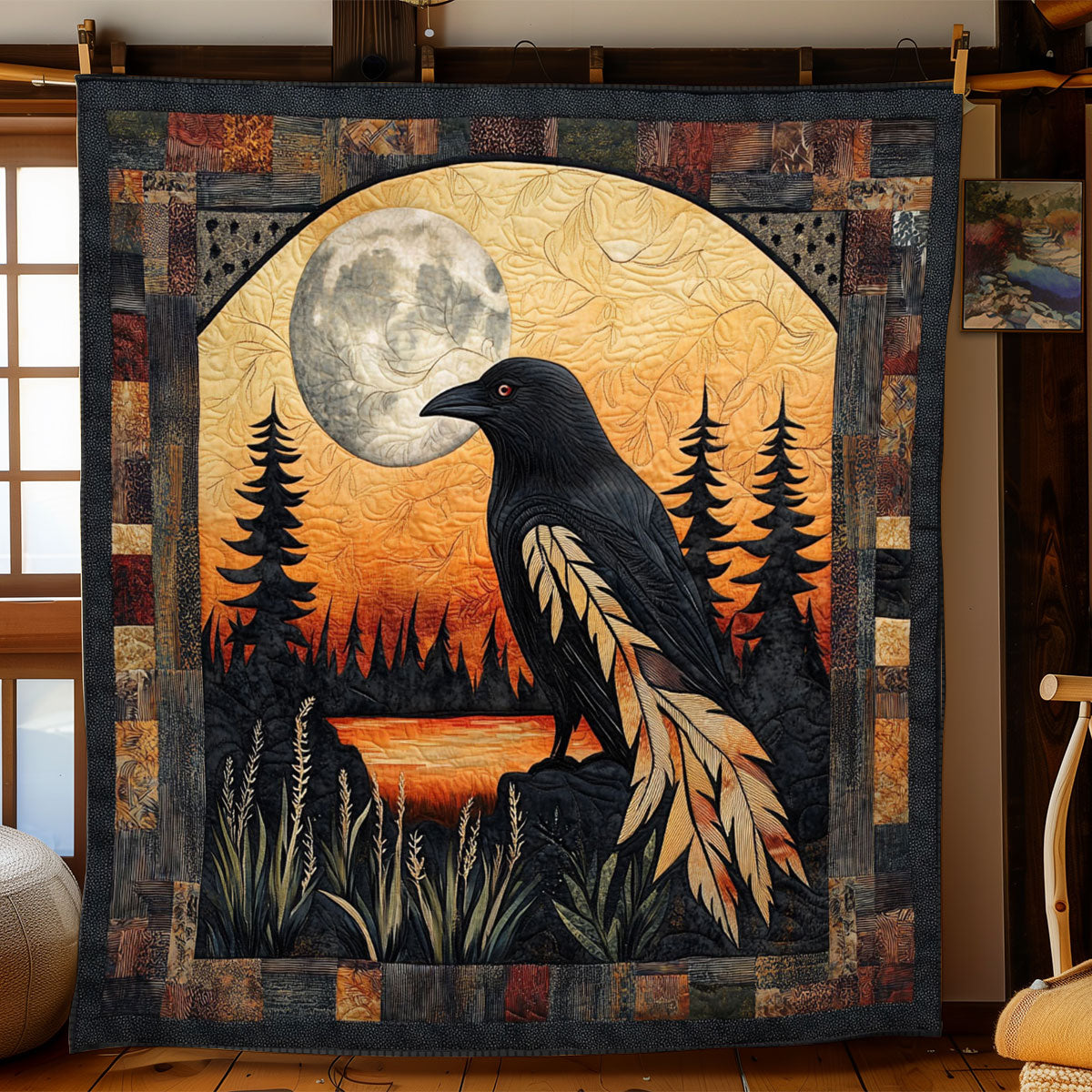 Raven Creator Myth WJ0901058CL Quilt