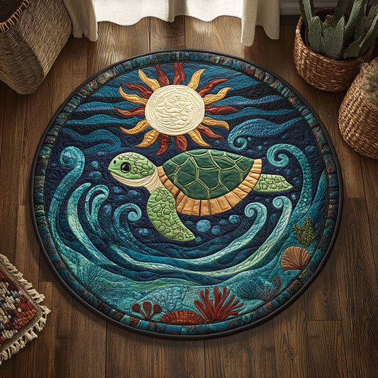 Ray Of Reef WJ1210042CL Quilted Round Mat