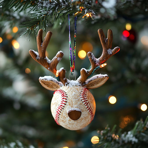 Reindeer Ball WJ2611090CL Christmas Ornament