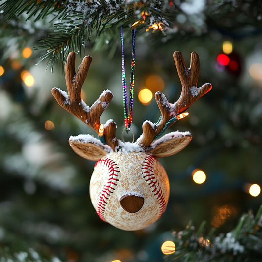 Reindeer Ball WJ2611090CL Christmas Ornament