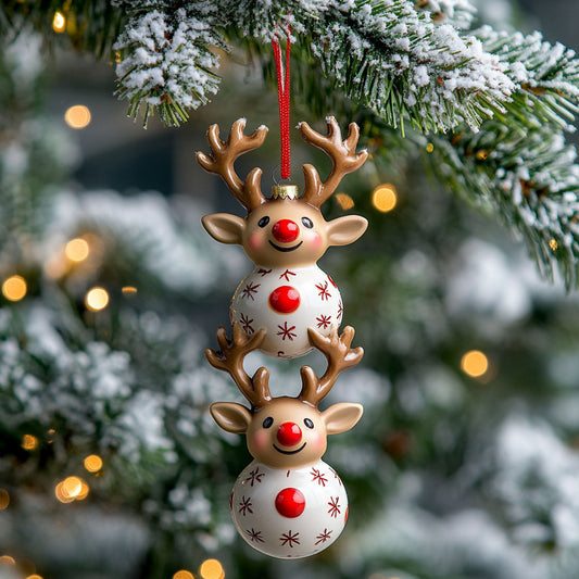 Reindeer Bounce WJ2611092CL Christmas Ornament
