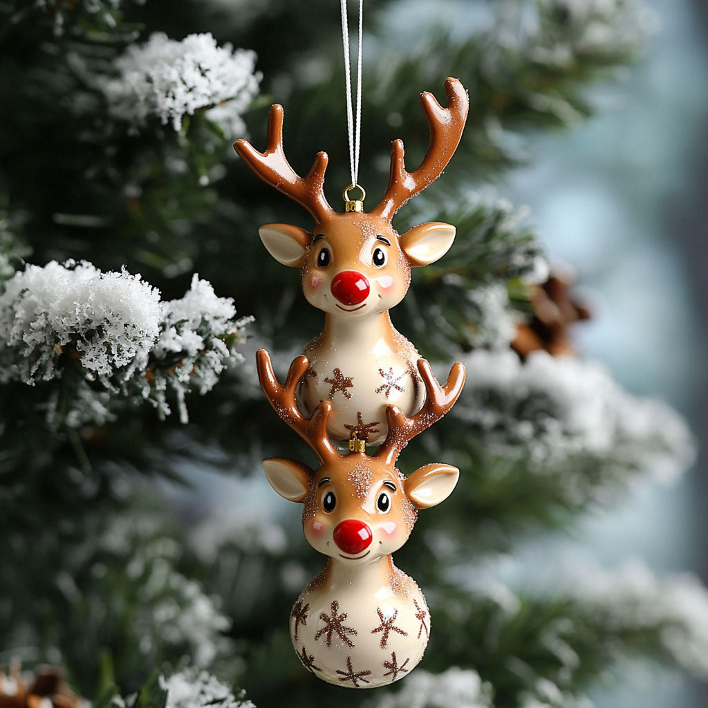 Reindeer Roll WJ2611093CL Christmas Ornament