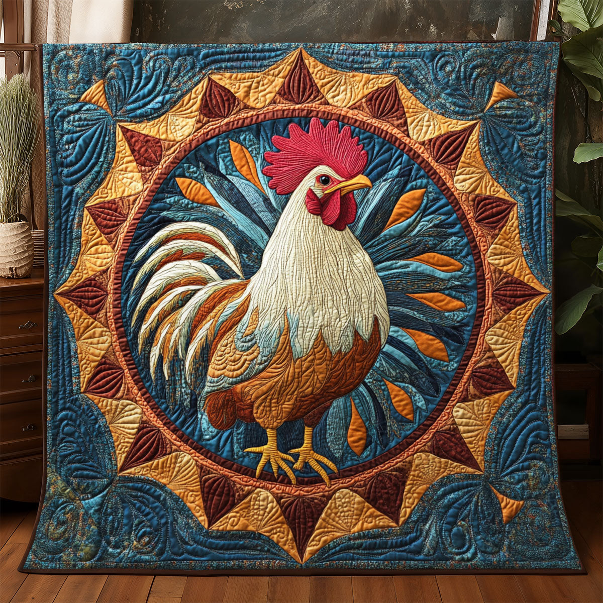 Rooster WJ0701036CL Quilt