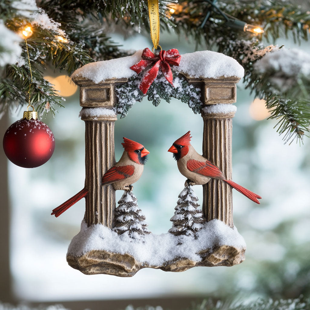 Royal Gate Red Birds WJ0312332CL Christmas Ornament