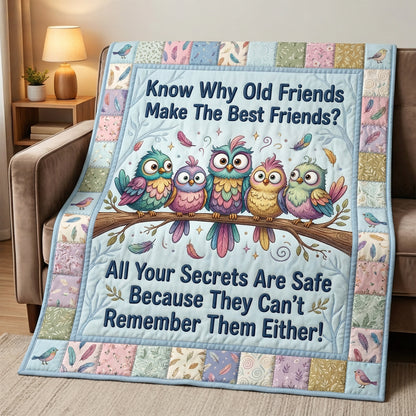 Funny Old Friends Owl WN0604012CL Quilt