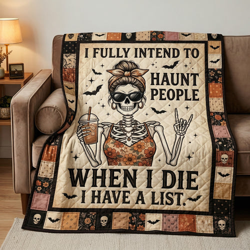 Sassy Skeleton Humor WN0604020CL Quilt