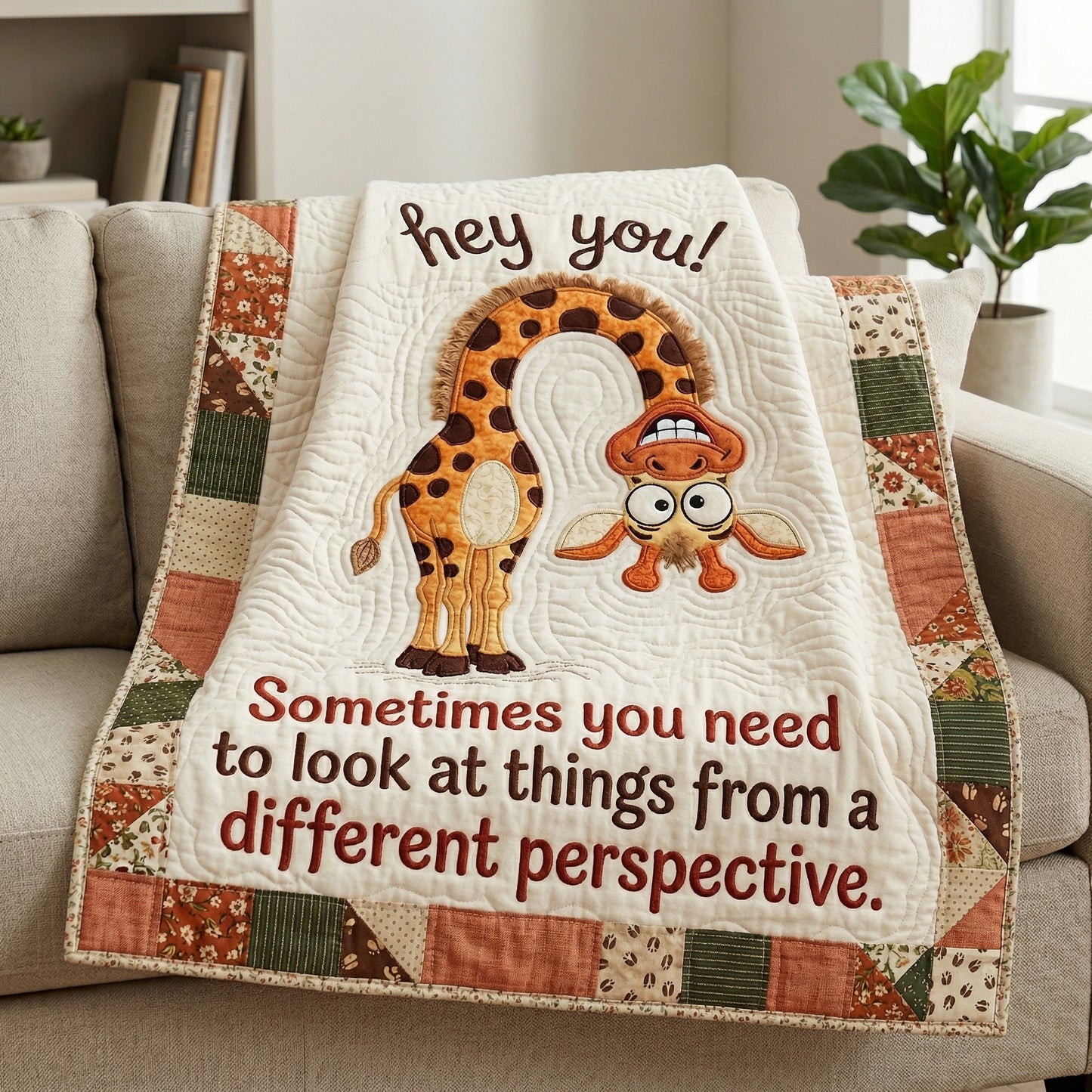 Different Perspective Giraffe WN0904017CL Quilt