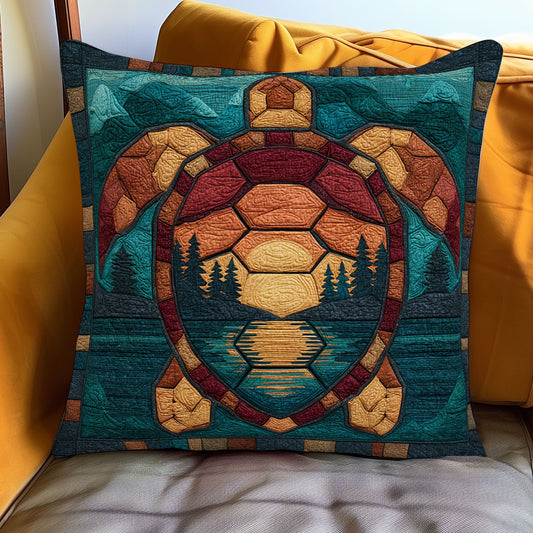 Sacred Earth Turtle WJ1001094CL Quilt Pillow Case