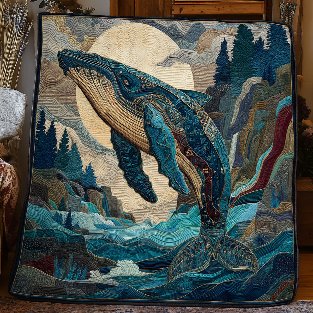 Sacred Ocean Voice WJ1001051CL Quilt