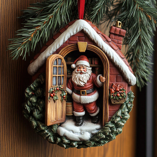 Santa Coming For U WJ2411056CL Christmas Ornament