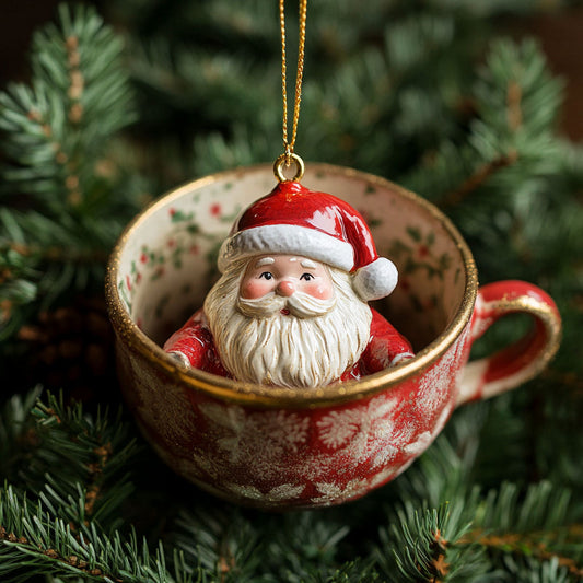 Santa Cup WJ2411059CL Christmas Ornament