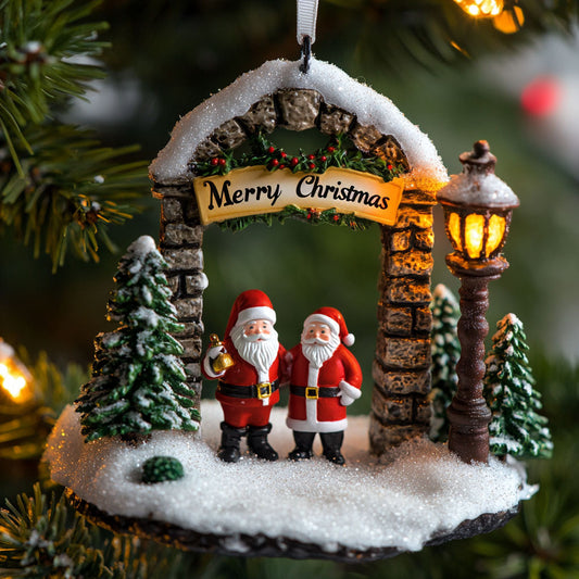 Santa Doorway WJ2511078CL Christmas Ornament