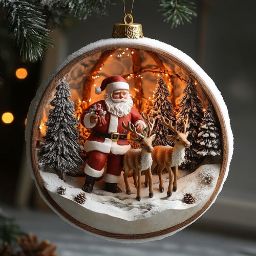 Santa Family WJ2411063CL Christmas Ornament