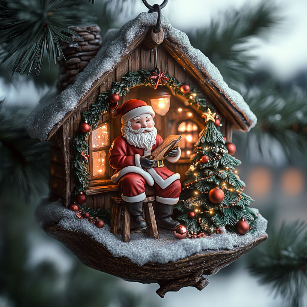 Santa House WJ2411065CL Christmas Ornament