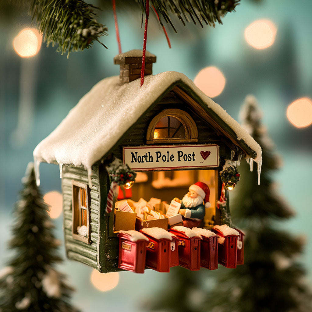 Santa Post Office WJ2411073CL Christmas Ornament