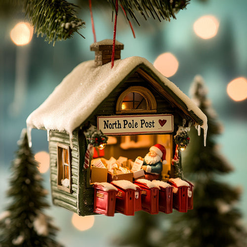 Santa Post Office WJ2411073CL Christmas Ornament