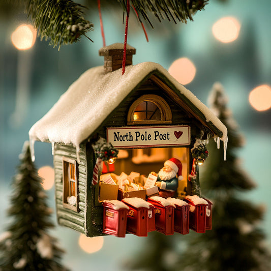 Santa Post Office WJ2411073CL Christmas Ornament