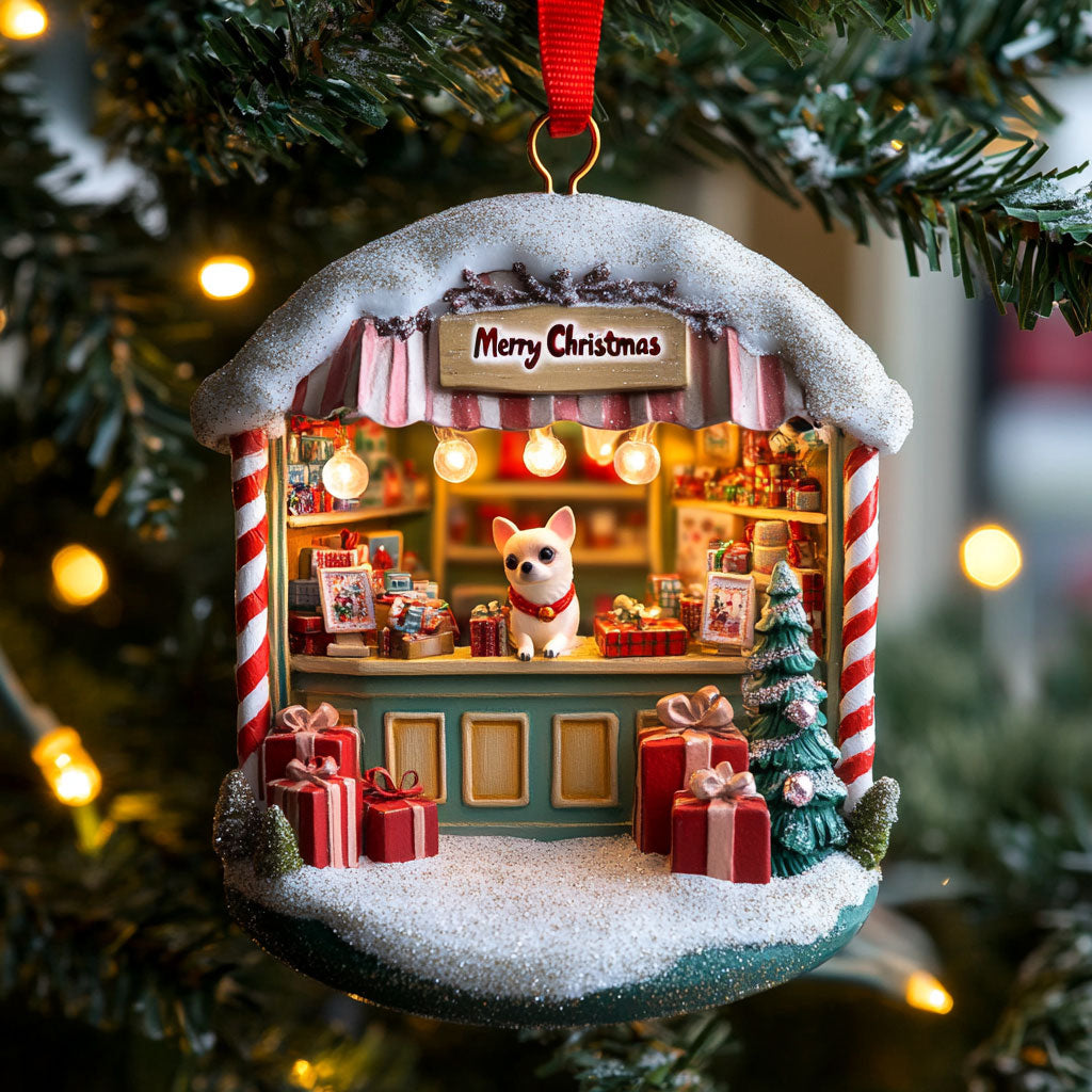 Santa Pup Shop WJ2511041CL Christmas Ornament