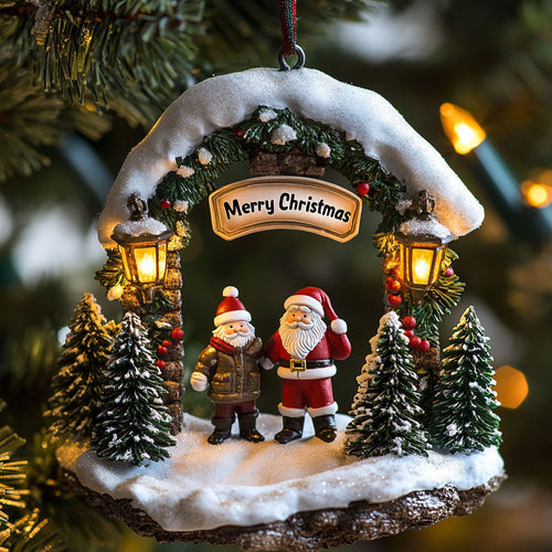 Santa Welcome WJ2511084CL Christmas Ornament