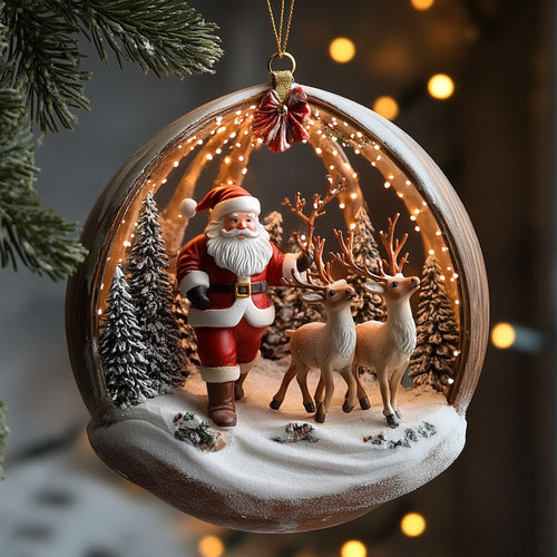 Santa's Companion WJ2411080CL Christmas Ornament