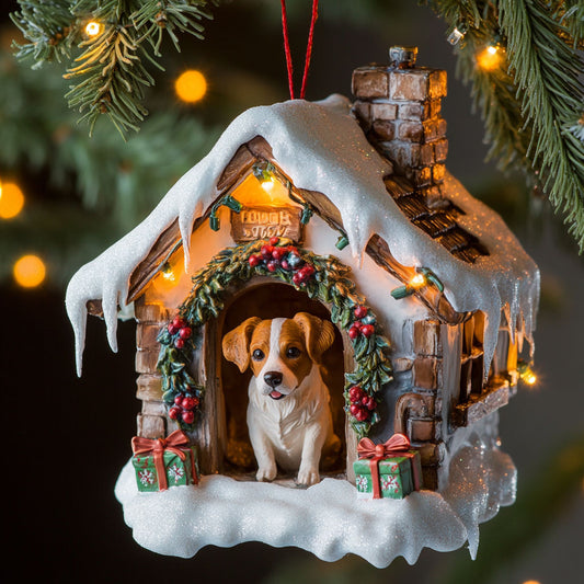 Santa’s Doghouse WJ2511042CL Christmas Ornament