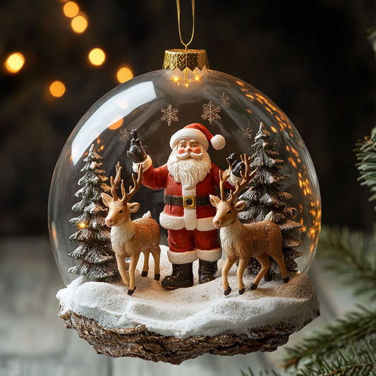 Santa's Friend WJ2411081CL Christmas Ornament