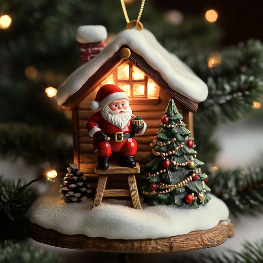 Santa's House WJ2411083CL Christmas Ornament