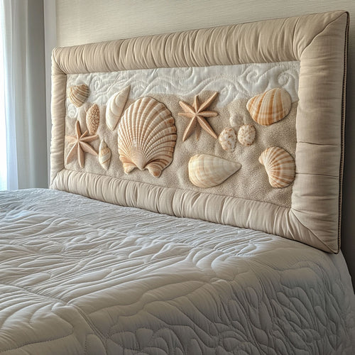 Seashell Coast WJ0801004CL Quilted Headboard Slipcover