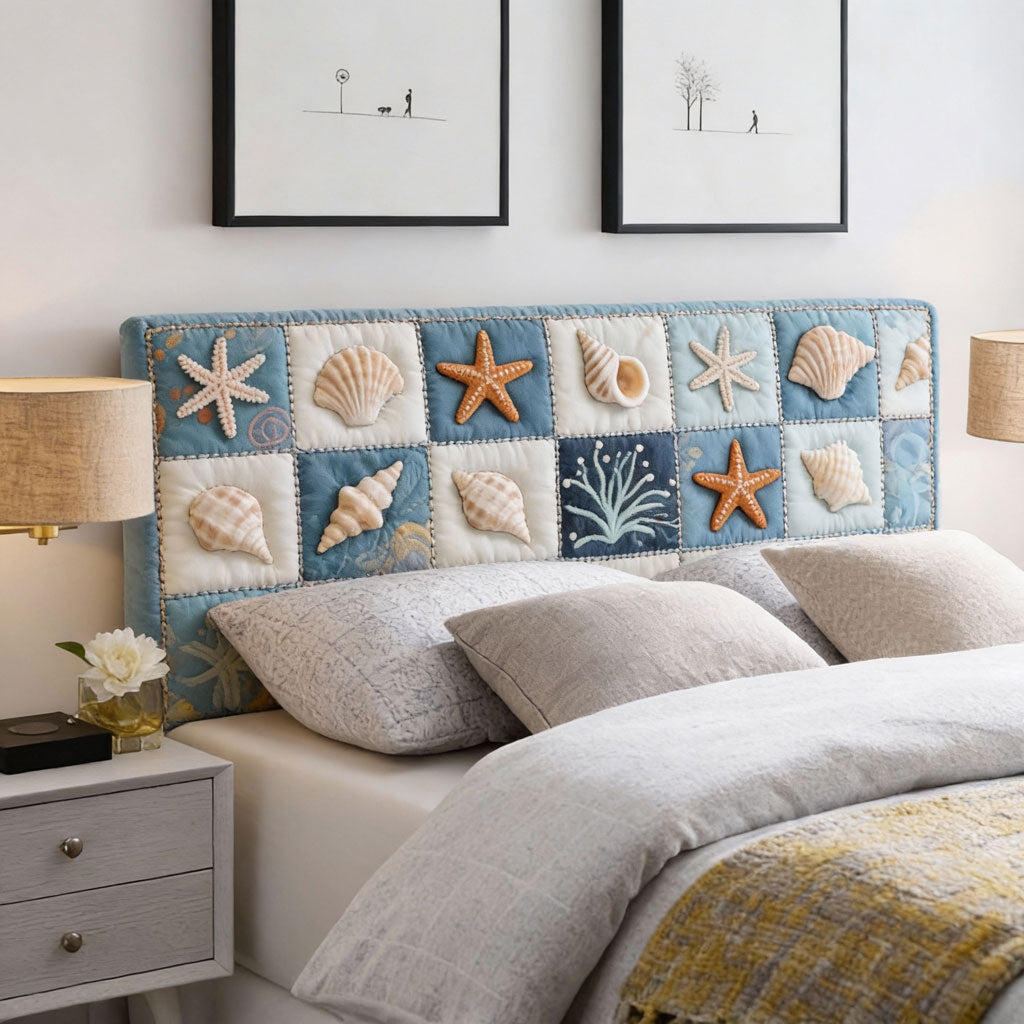 Seashell WJ0801007CL Quilted Headboard Slipcover