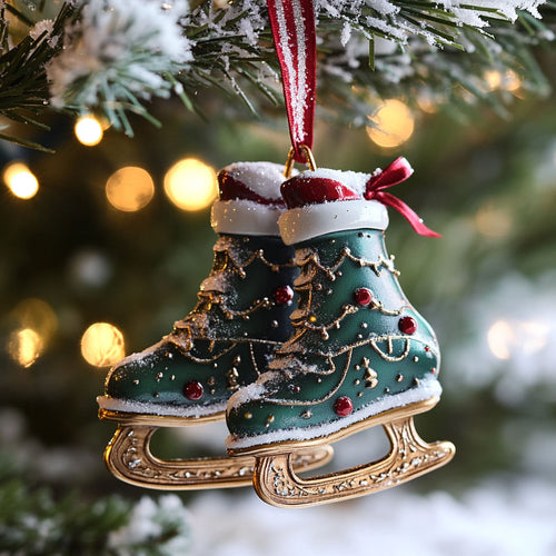 Ski Tree Shoes WJ2611098CL Christmas Ornament