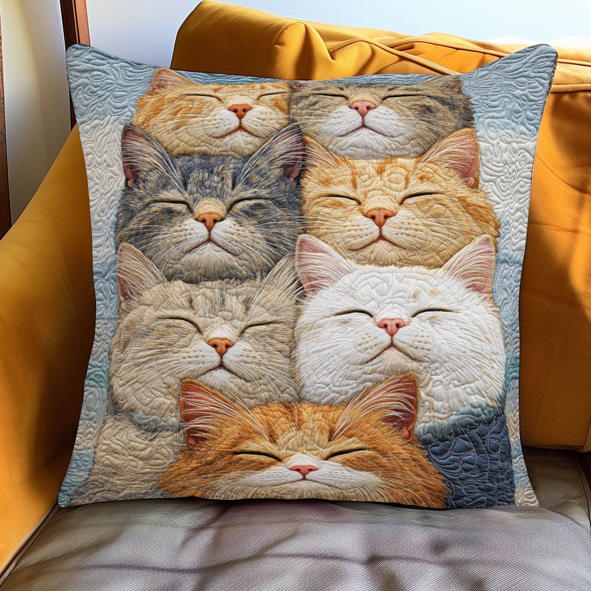 Sleeping Cats WJ0901079CL Quilt Pillow Case