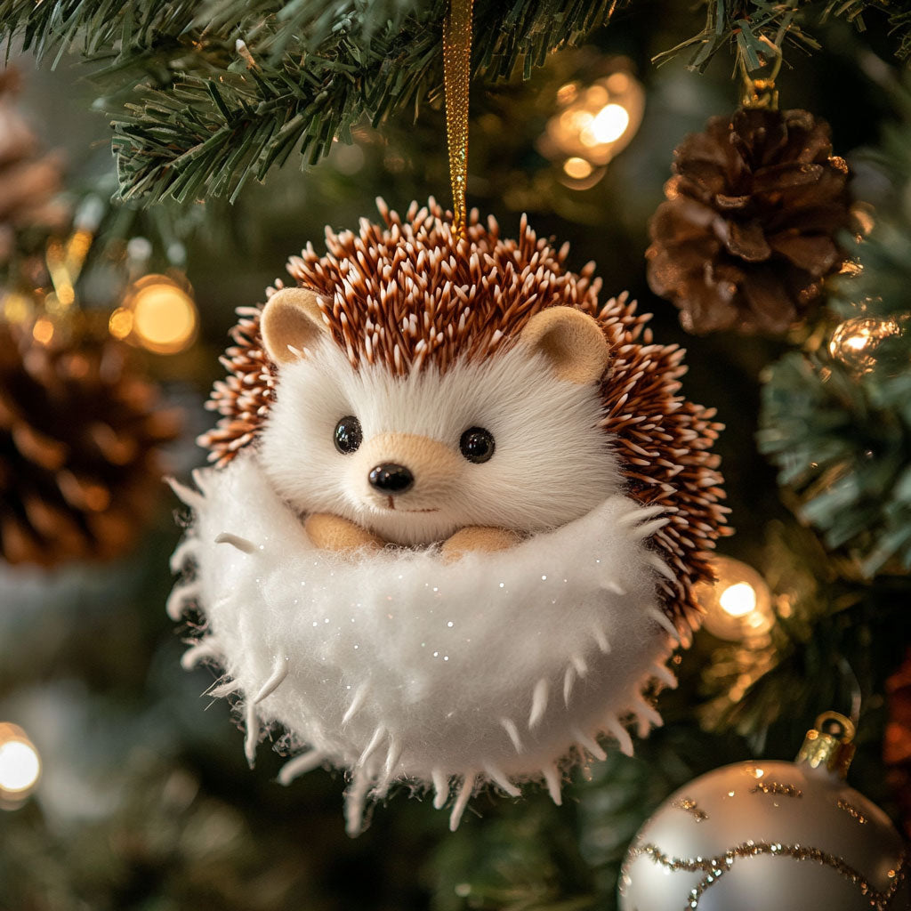 Snow Ball Hedgehod WJ1612026CL Christmas Ornament