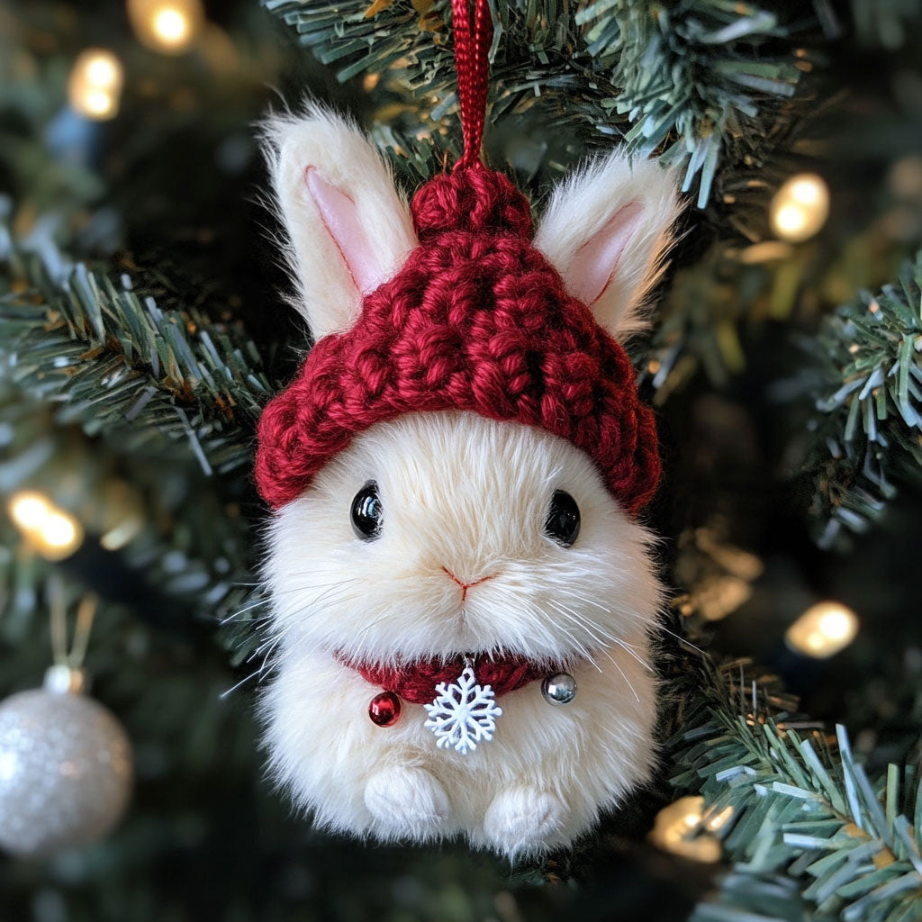 Snow Bunny WJ1612034CL Christmas Ornament