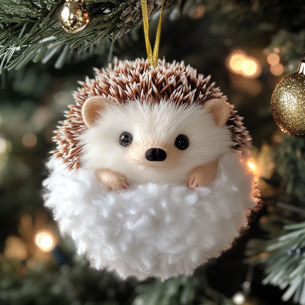 Snow Hedgehod WJ1612027CL Christmas Ornament