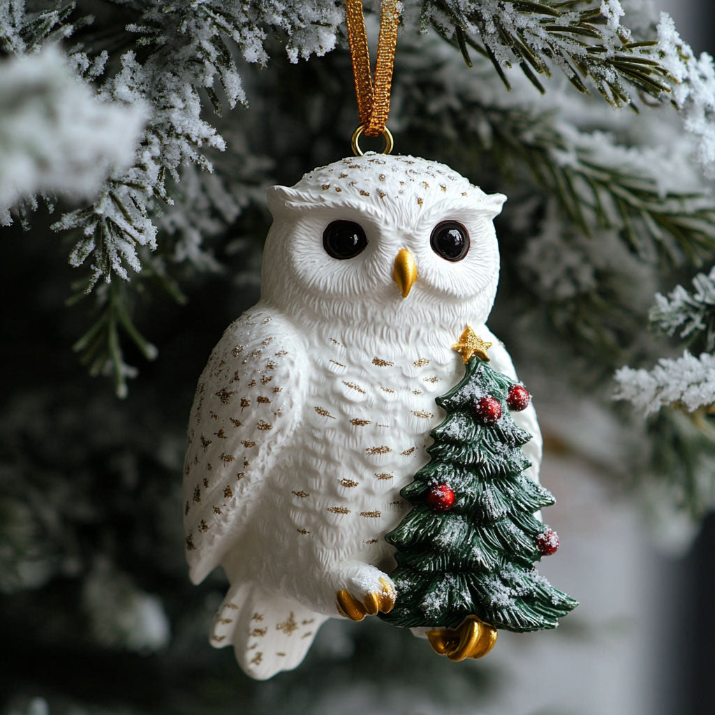 Snow Owl Tree WJ0312418CL Christmas Ornament