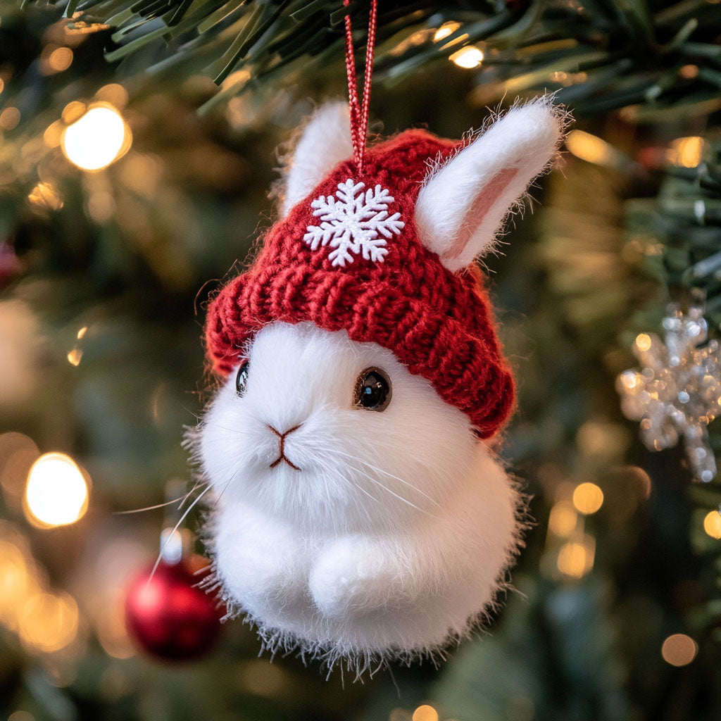 Snow Rabbit WJ1612035CL Christmas Ornament