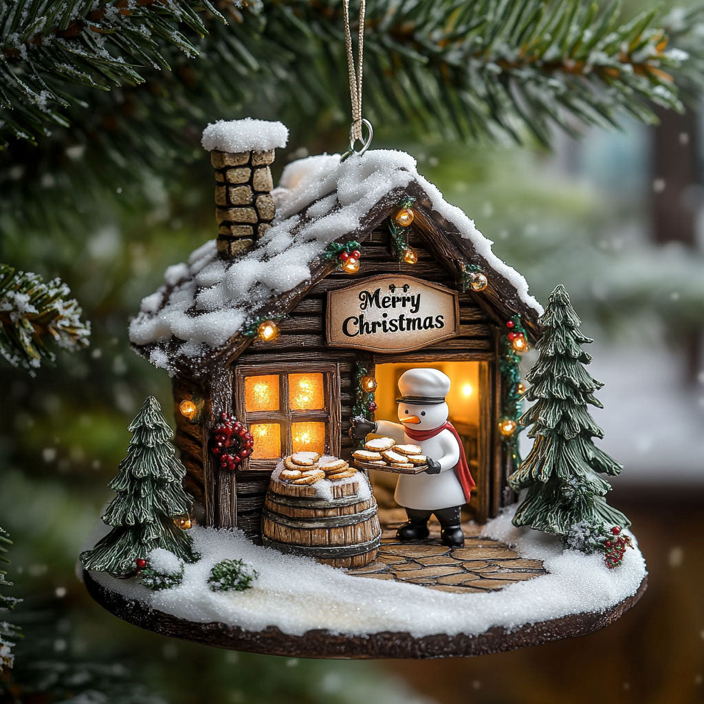 Snowman Bakery WJ2511088CL Christmas Ornament