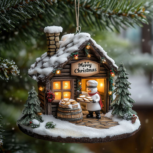 Snowman Bakery WJ2511088CL Christmas Ornament