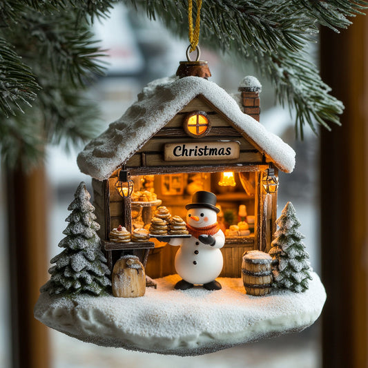 Snowman Bakes WJ2511089CL Christmas Ornament