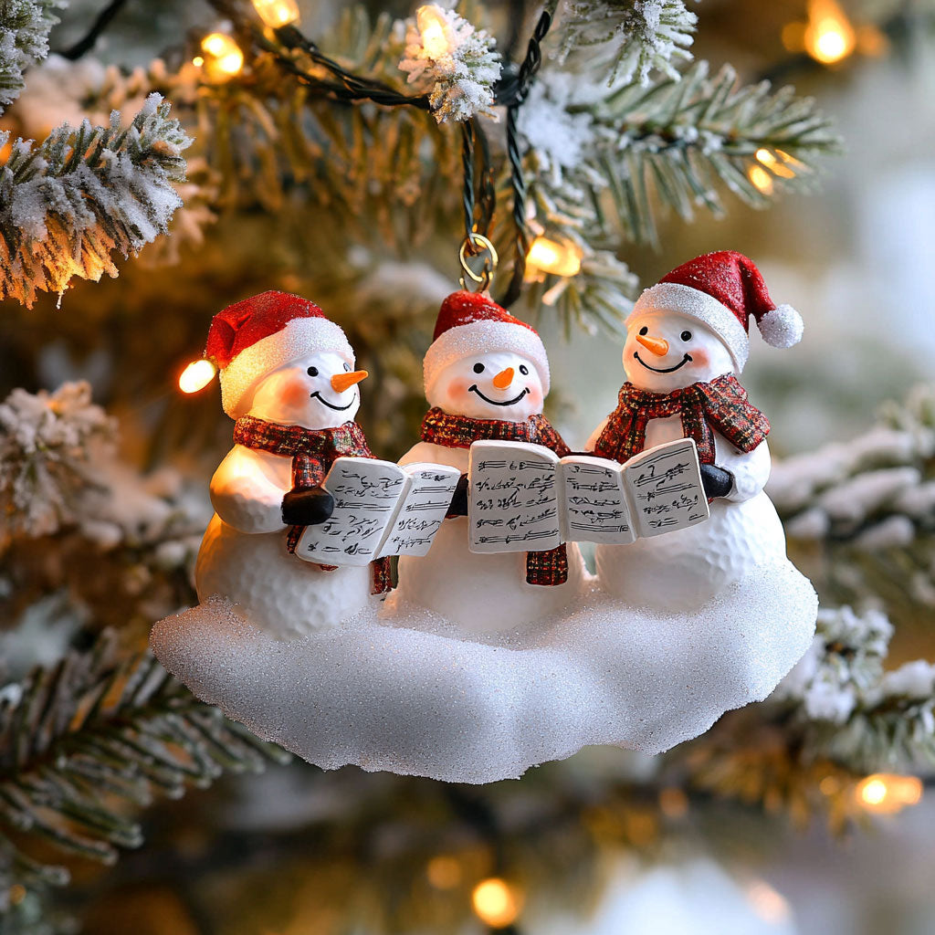 Snowman Choir WJ2611119CL Christmas Ornament