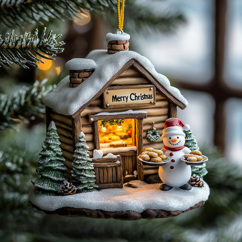 Snowman Dessert Bar WJ2511090CL Christmas Ornament