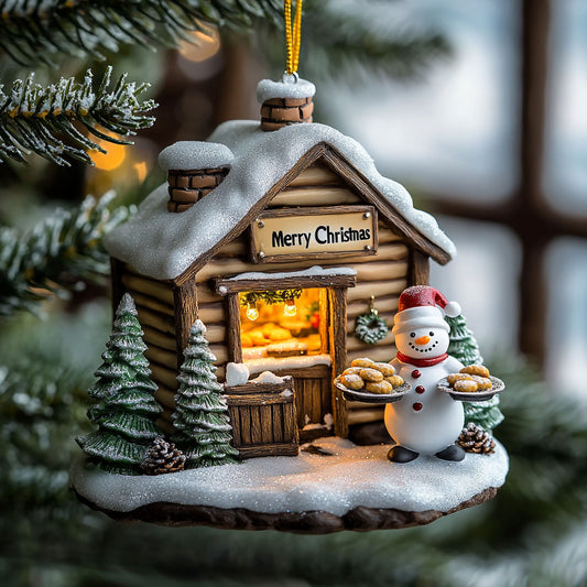Snowman Dessert Bar WJ2511090CL Christmas Ornament
