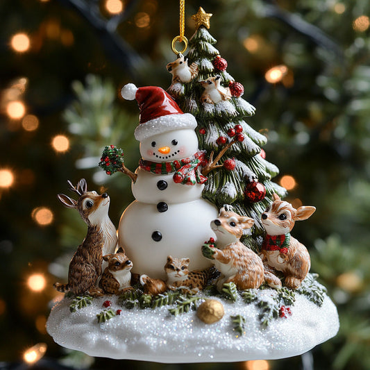 Snowman Friend WJ2411091CL Christmas Ornament